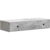 vidaXL Wandgemonteerde Zijtafel Betongrijs 87,5 x 34,5 x 17 cm