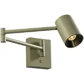 VIOKEF Wandlamp Melina, dimbaar, groen, Woon-/ Eetkamer, Aluminium, Modern, wandlamp