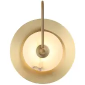 VIOKEF Wandlamp Samira, messing / goud, Woon-/ Eetkamer, metaal, wandlamp