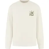 Dstrezzed Sweatshirt 'Karas' lichtgrijs / groen