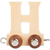 Small Foot - Houten Lettertrein - H - 12 stuks