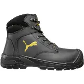 Puma Borneo Black Mid 630411-43 Hoge veiligheidsschoenen S3 Schoenmaat (EU): 43 Zwart, Geel 1 stuk(s)