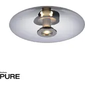 Paul Neuhaus Design Plafondlamp Pure Vitrum Grijs