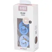 BIBS Fopspeen Sky Blue/Baby Blue Duo 0-6 2 St Speen