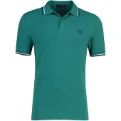 Fred perry Poloshirt 2-knoops pique groen 100% katoen