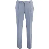 Born with Appetite Lichtblauwe pantalon slim fit