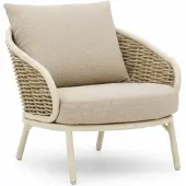 Apple Bee Tuinstoel Pine Key Lounge Chair 77 Oyster / Seashell / Cotton Flower