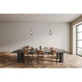 ITALUX SEVIL LED Hanglamp Zwart Modern voor Woonkamer - 120cm
