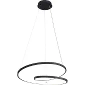 ITALUX Moderne Zwarte LED Hanglamp REINA - Stijlvol en Energiezuinig