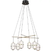 ITALUX LED-hanglamp 32W ALANI PND-34375-6-BK van