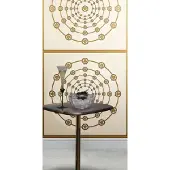 Versace -Tapete Medusa Ornament Creme Gold | 791751