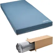 Vevor verzorgingsmatras, draagvermogen 158 kg, medisch schuimmatras, ontlastend, waterdicht, geschikt voor de behandeling van decubitus in verzorgingstehuizen en thuiszorg, afmetingen 2030x914x153 mm