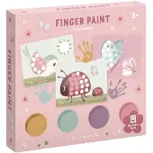 Little Dutch Vingerverf set - Fairy Garden - 4 kleuren vingerverf - Knutselen - Speelgoed kinderen - Voor meisjes - Vanaf 3 jaar