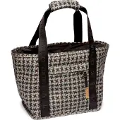 Cortina Bearing Co. handtas vienna patroon, beige, inzettas, dames, fiets, zwart/bruin/beige