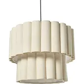 Beliani BELESSA - Hanglamp - Lichtbeige - Linnen
