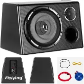 Peiying PY250QA - Autosubwoofer - 10 inch - 200 W - Actieve Subwoofer