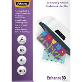 Fellowes Lamineerhoezen Enhance Mat 80 mic A4 (100 Stuks)