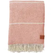 Klippan Yllefabrik Frank wollen plaid 130x200 cm Salmon pink