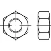 Toolcraft TO-5435436 Zeskantmoeren M24 25 stuk(s)
