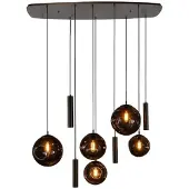 Lt-luce Hanglamp Stellar Sienna Bruin 5+4-lichts 130cm
