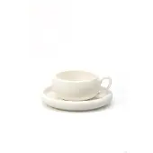 Almina Belicia - Koffieset - 12-delig - Wit - 220ml - Porselein - Koffiekopjes