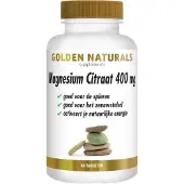 Golden naturals Magnesium citraat 400mg (60 tabletten)