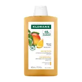 Klorane Mango Voedende shampoo | Voedend & glans | Droog haar 400 ml Shampoo