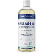 Hypogeen Massageolie - Neutrale Massage Olie voor Gevoelige Huid - Geurloos en Parfumvrij - Met Amandelolie, Jojobaolie en Vitamine E - Professioneel en Thuisgebruik - 500 ml
