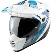 KLIM Krios Pro ECE/DOT Spectrum, avonturenhelm ,Wit/Zwart/Blauw ,XL