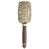 Olivia Garden Expert Care Borstel Flex Boar&Nylon Bristles Gold&Brown Brush Ø25mm
