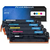 PrintAbout Toner 201X (CF400X) Zwart Hoge capaciteit geschikt voor HP