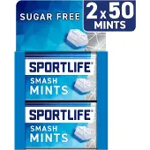 Sportlife - Suikervrije Smashmint Mint Gum - 2 stuks