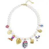 Yehwang Kunststof kralenkettingen Hart Casual Dagelijks Etnische serie Dames sieraden