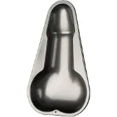 Orion – Erotische Bak Mal Wafelijzer in Penis vorm voor Vrijgezellen Feesten ook voor ijs – 29 cm - Zwart