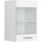 Vicco Glazen keukenkast R-Line Wit Hoogglans 40 cm, Model 29263