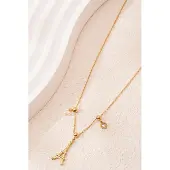 Yehwang Eiffeltoren Ketting - Cadeau - Goudlief.nl