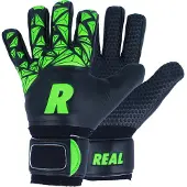 Real Subliem Keepershandschoenen Kinderen - Zwart / Fluo Groen | Maat: 4