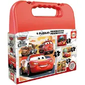 Educa Progressieve puzzel, , Cars 4-in-1, met 12/16/20/25 stukjes