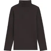 We fashion - Jongens T-shirt met col van katoenmix - Regular fit - Zwart - Katoen - Maat: 170/176