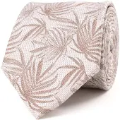 Tresanti Stropdas Beige Gilberto with big palm TRTIKA461/101