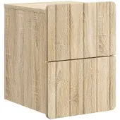 vidaXL Muurbevestigde Nachttafel Sonoma Eiken 33 x 34,5 x 43 cm