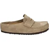 Birkenstock Naples Wrapped taupe Suede Unisex | Maat 46