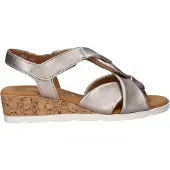 Gabor Dames Sandalen 761 - Zilverkleurig - Maat 42,5