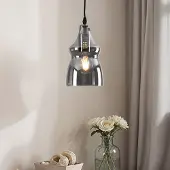 LumenXL 1-lichts hanglamp Trinidad met smoke glas - variant 2