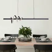 LumenXL 3-staps dimbare design hanglamp Merle - donkergrijs