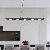 LumenXL Zwarte hanglamp Sesto met gouden details
