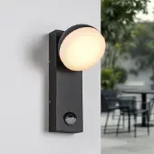 LumenXL Industriële buiten muurlamp Sil met sensor - IP54