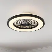LumenXL Plafondventilator Starry zwart met aanpasbare kleurtemperatuur en stereffect