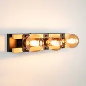 LumenXL Zwarte wandlamp 3-lichts - Nolan