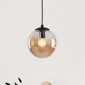 LumenXL Hanglamp met amber glas, 1-lichts - Maja